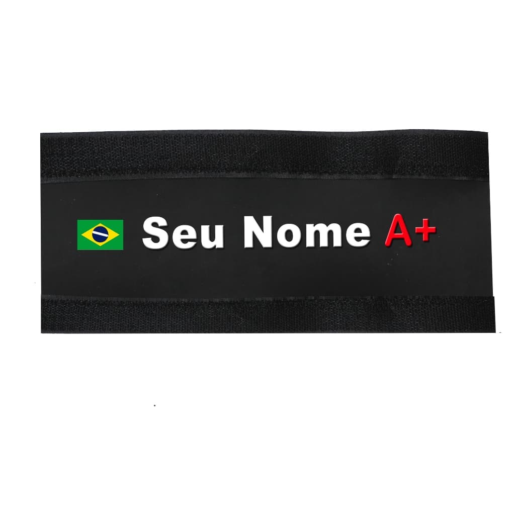 Protetor De Quadro E Corrente Para Bike Personalizado Bandeira Nome Tipo Sanguíneo