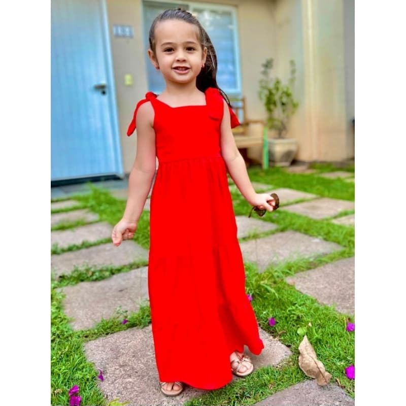 Vestido Longo  Infantil /JUVENIL  VERÃO FIN DE ANO RÉVEILLON NATAL