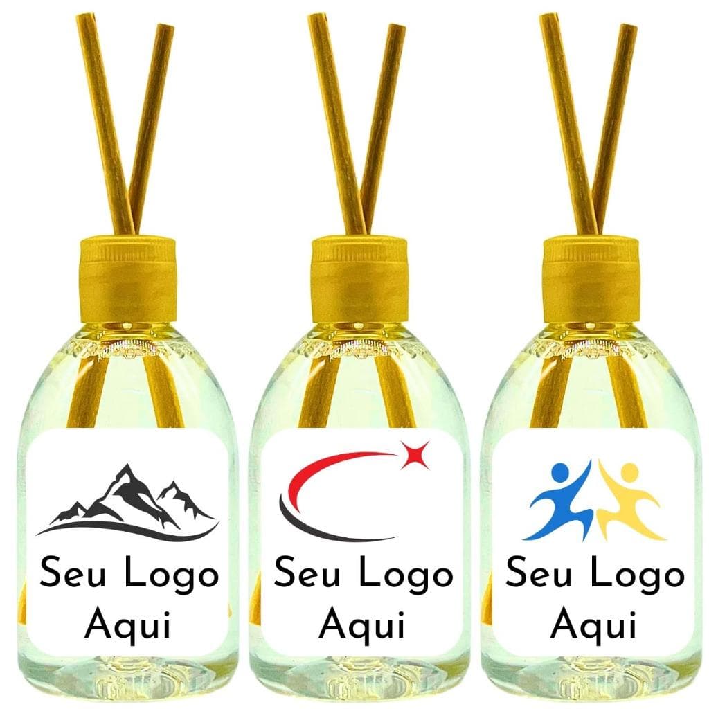 50 Lembrancinha Aromatizador Personalizada 100mL Com Seu Logo