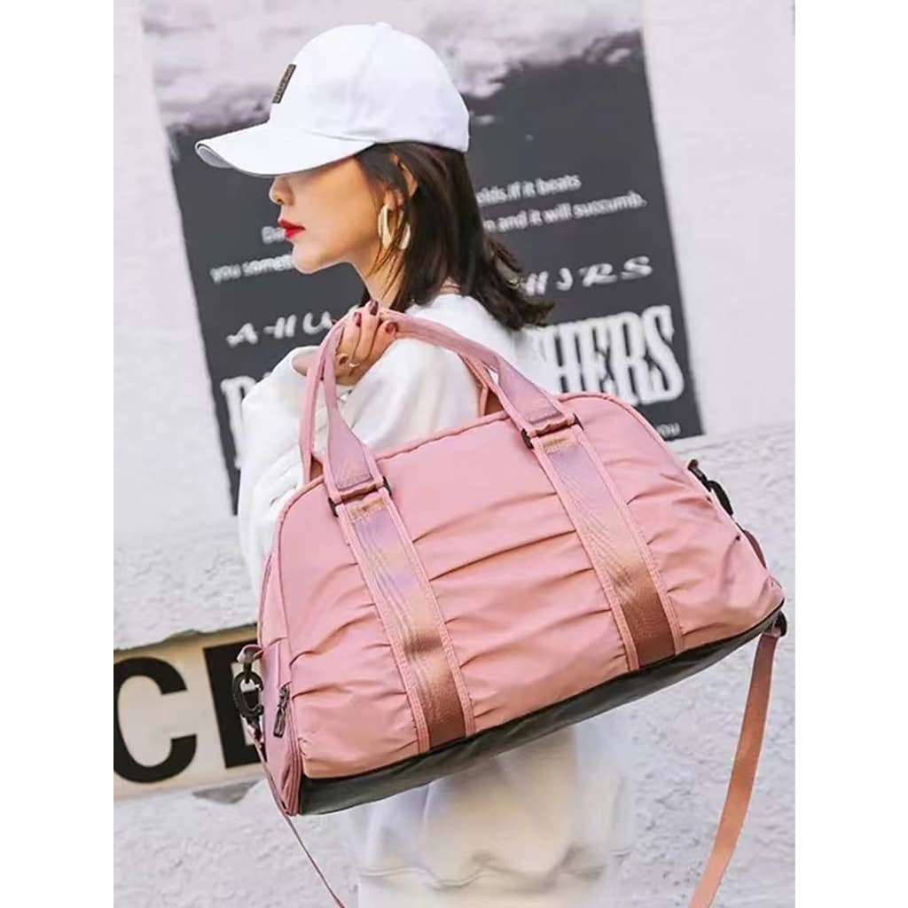 Bolsa de academia alça regulável Bolsa de viagem impermeável esportiva com chaveiro unisex