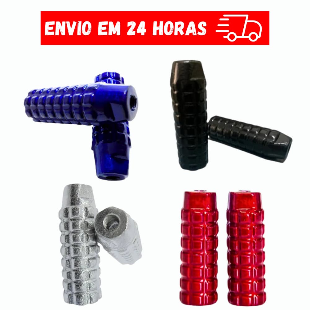 Pedaleira Bicicleta Apoio Bmx Cross Trolhinha Alumínio Pezinho Suporte de Pé