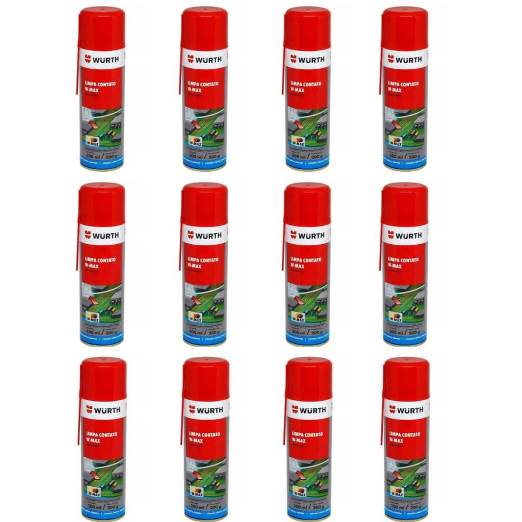 Limpa Contatos Eletrônicos Wurth 300 Ml - 12 Unidades