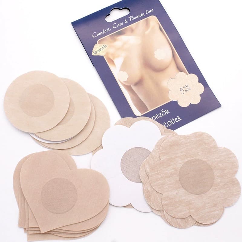 KIT 50 Pcs(5pacote) Adesivo Protetor Mamilo Bico Aureola Tapa Seios