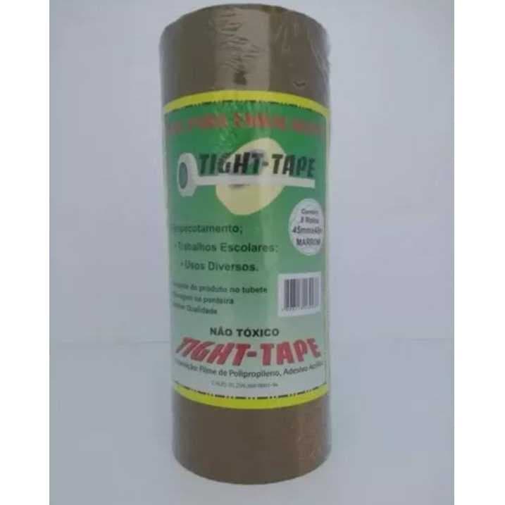 FITA MARROM PARA EMBALAGENS - 45MMX40M tight-tape