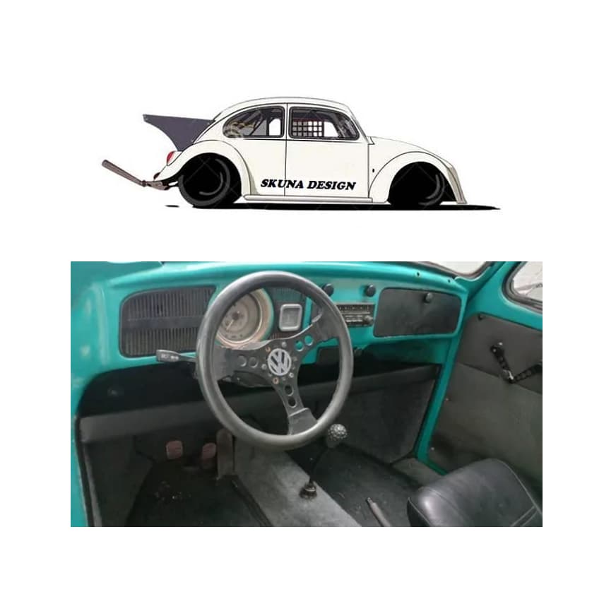 Porta Objetos Fusca - Console Porta Trecos