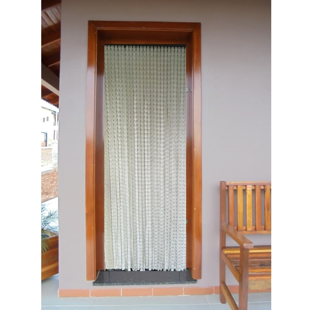 Cortina Italiana para Porta /SALA/ COZINHA/ QUARTO/ QUINTAL - Tiras Plástica Lisas BRANCA- QUALIDADE PREMIUM - 2,10x0,82