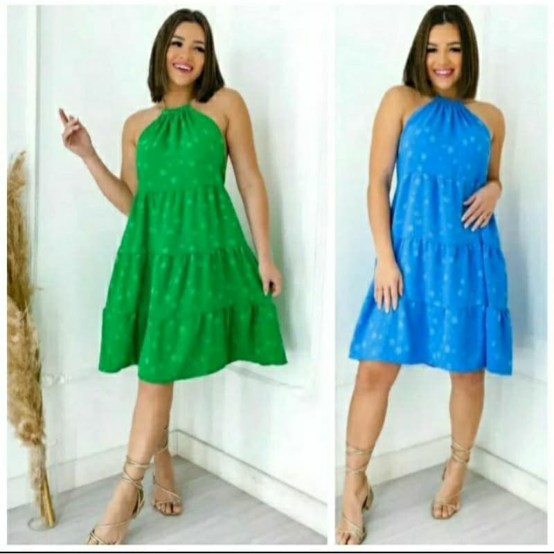 Vestido Alça Corrente Vestido Curto Moda Feminina Look Final De Ano Promoção