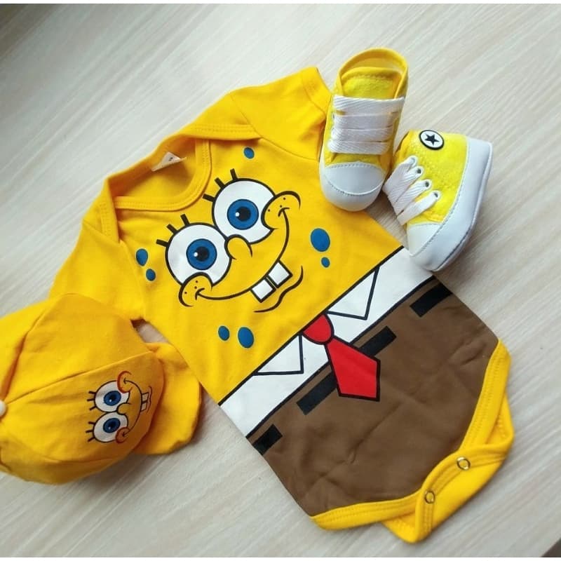 Body Bebe Bob Com Boina Temático/fantasia