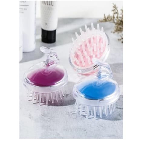 Mini Escova De Silicone Lavagens Couro Cabeludo Escova Massageadora Capilar
