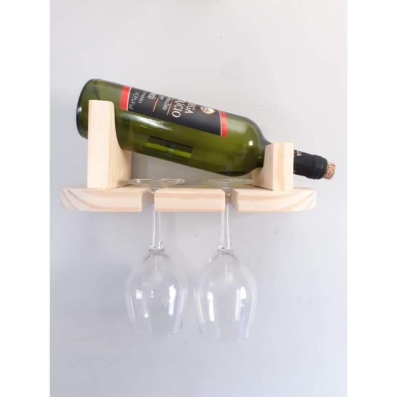 Mini porta vinho e porta taças