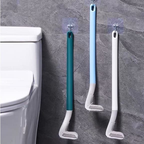 Escova De Silicone Para Vaso Sanitário Taco De Golfe 42cm