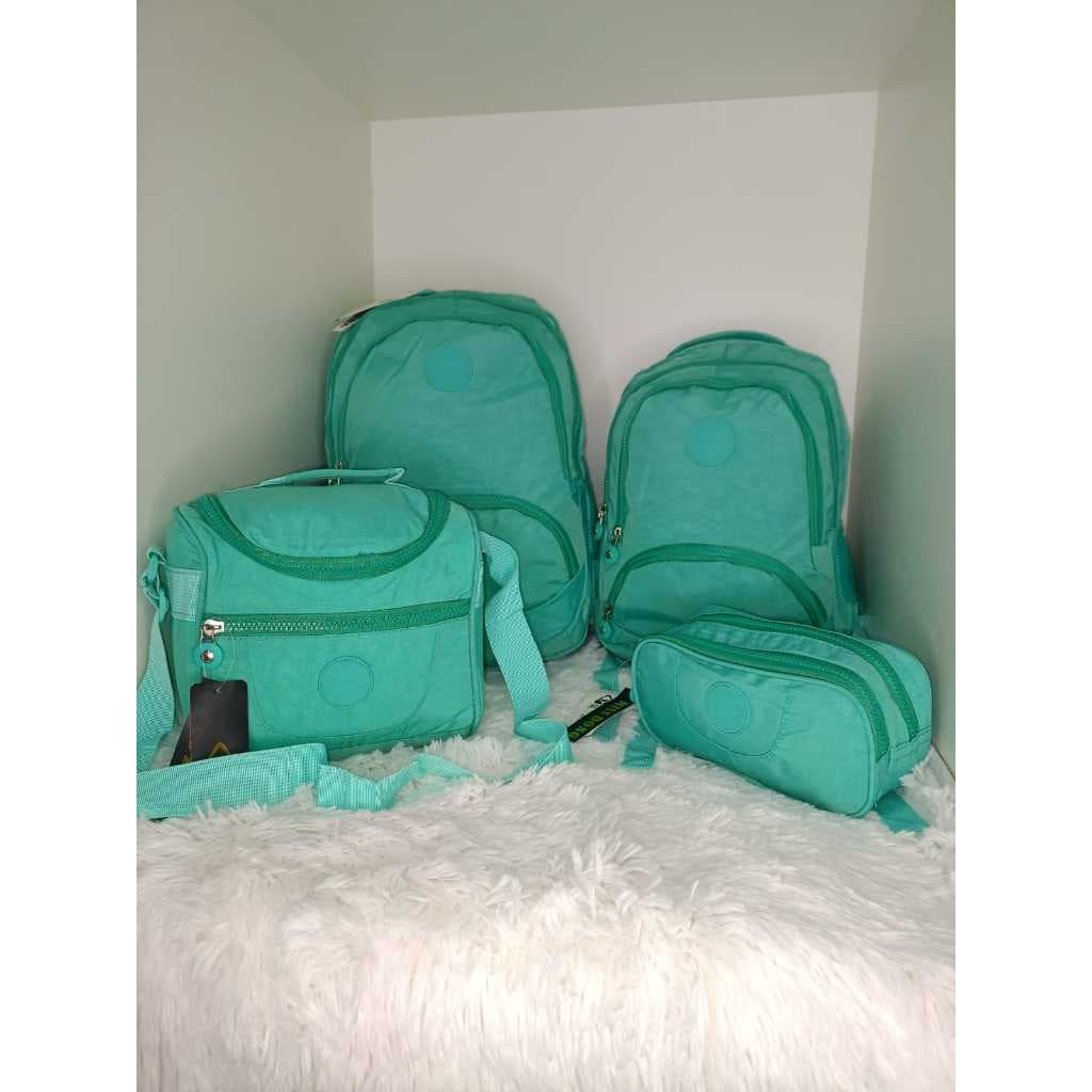 ASAYONG Kit de Mochila com Lancheira e Estojo Dia a Dia Ref D-0010