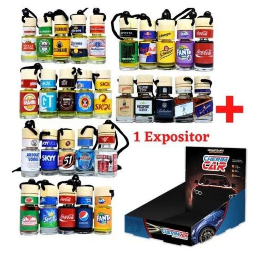 Kit 17 Cheirinho de Carro Aromatizante Automotivo Personalizado  Revenda