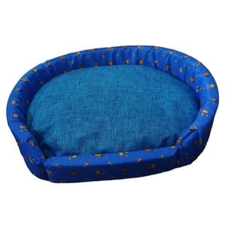 caminha pet oval gorgurinho tamanho p com almofada para pet