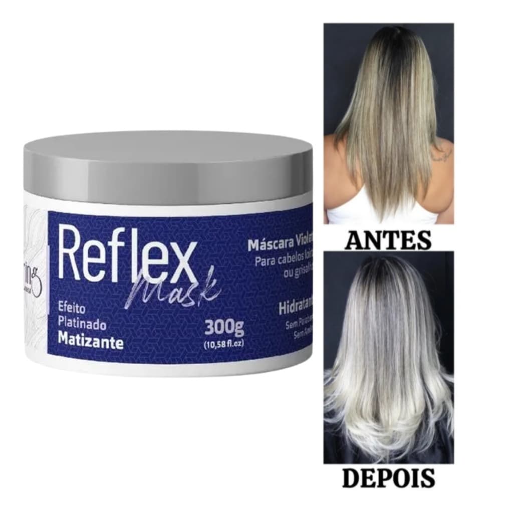 Máscara Matizadora Violeta Efeito Platinado 300g Maxilluring