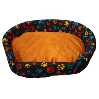 CAMA OVAL PET MEDIA DE GORGURINHO COM ALMOFADA PARA PETS