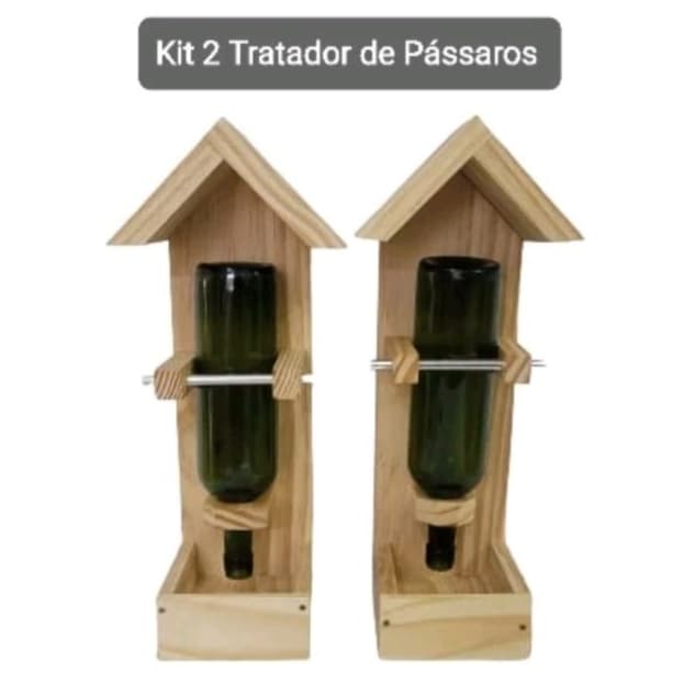 kit 2 Tratador de Pássaros,  kit Tratador de Pássaros, Comedouro de Pássaros Livres
