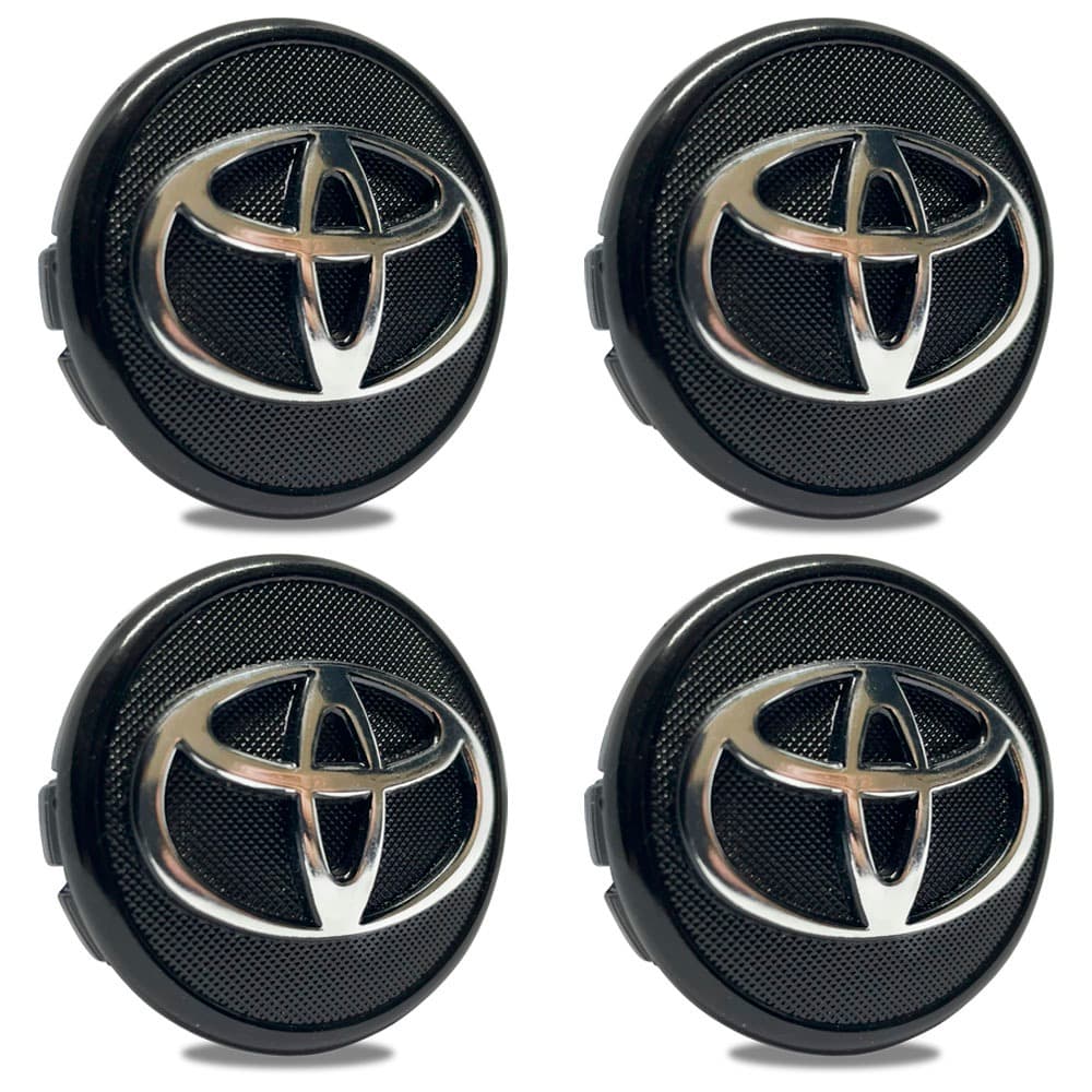 Kit 4 Calota Calotinha 55mm Tampa Roda Toyota Corolla Etios Preta