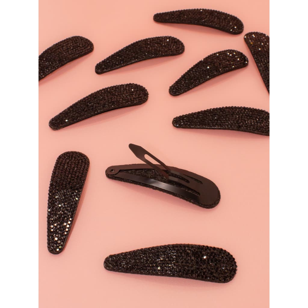 Presilha Gota Brilho Strass Sofisticada Requintada Feminino Cabelo Presente Festa Tic tac Tiara