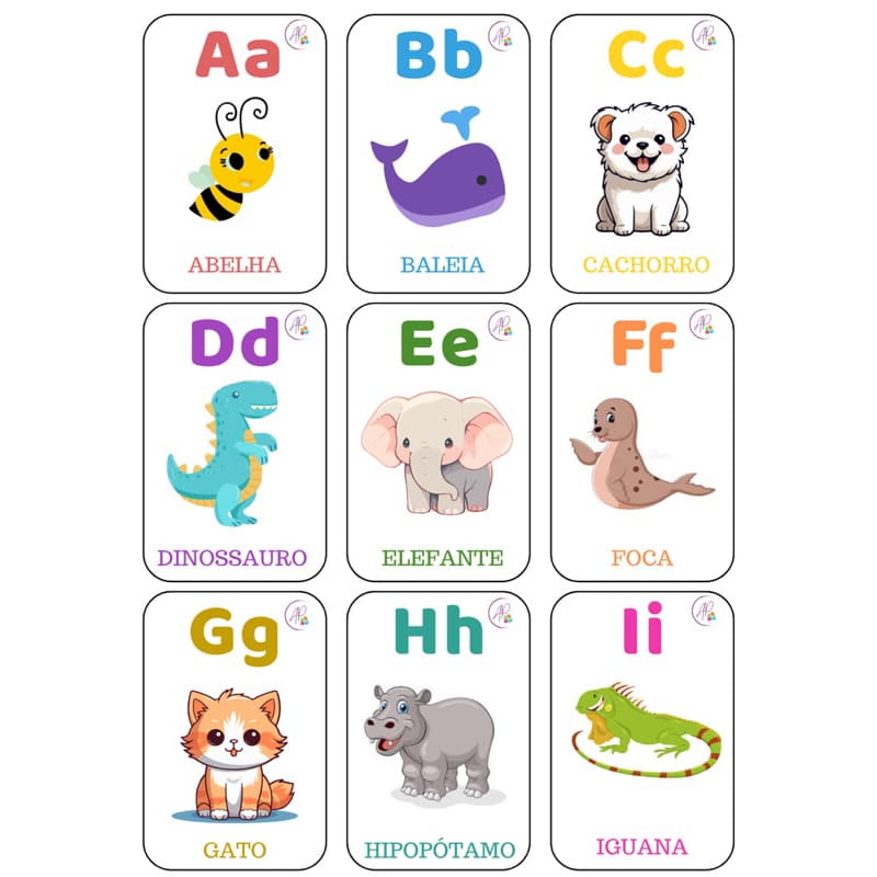 Alfabeto-Cards- cartas alfabeto divertido