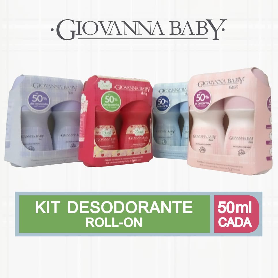 KIT DESODORANTE ROLL-ON GIOVANNA BABY