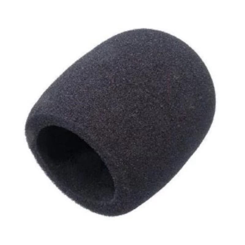 Espuma para Microfone Condensador e Microfone de Mão na Cor Preta