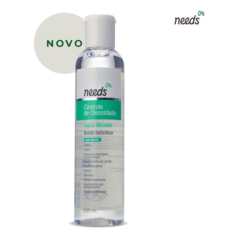 Água Micelar Needs Controle de Oleosidade 200ml ou 120ml