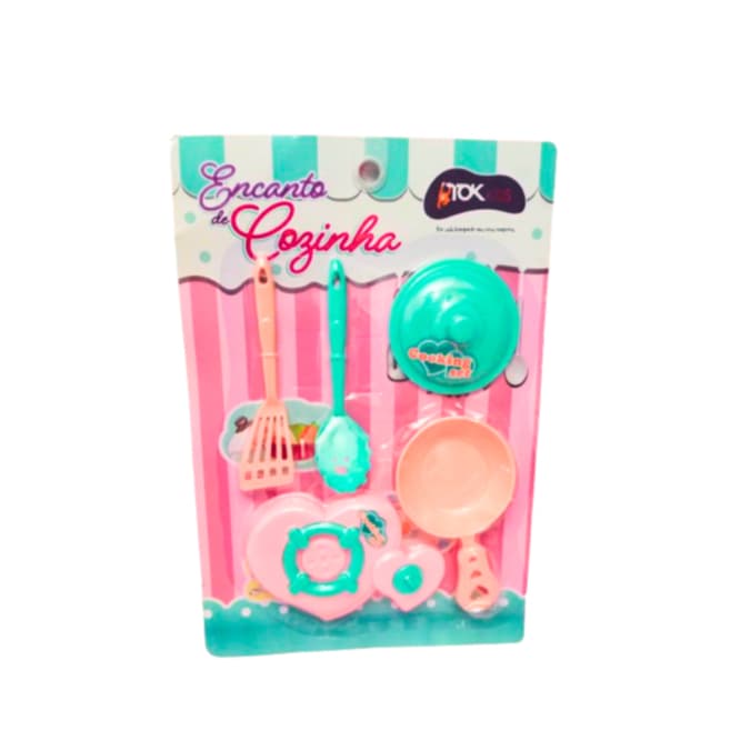 Kit Encanto de Cozinha 5 peças com fogãozinho