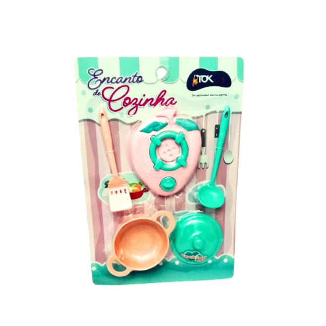 Kit Encanto de Cozinha 5 peças com Fogãozinho