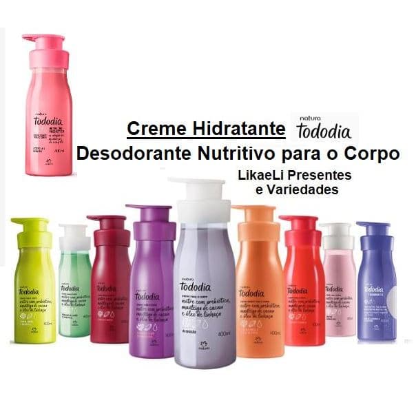 TODODIA Natura Hidratante Corporal 400 ml. Pote Varias Fragrancias