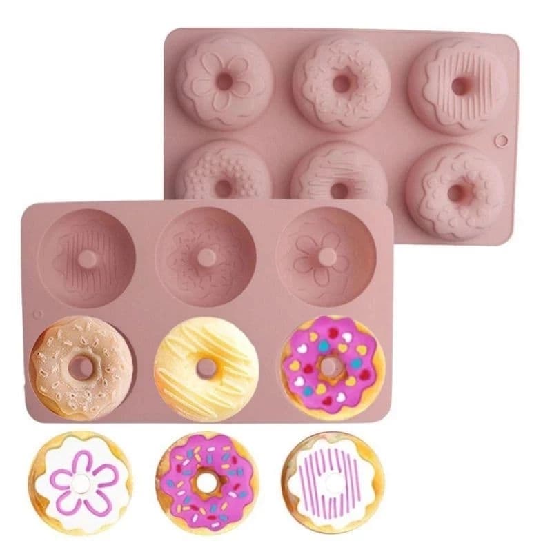 SUEBR Flower De Donats Molde Para Bolos Em Cúpula De Geléia Assar