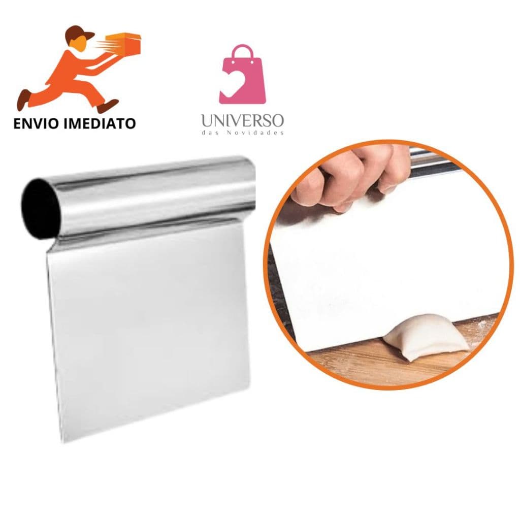 Espátula Para Cortador Raspador Para Massa E Bolo Inox Cozinha Uso Domestica Profissional