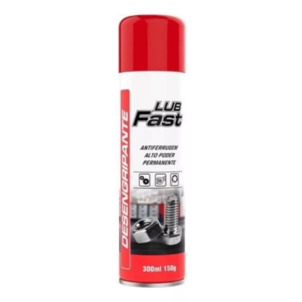 LUB FAST Spray Desingripante 300ML Óleo Antiferrugem/Desengripante/Lubrificante