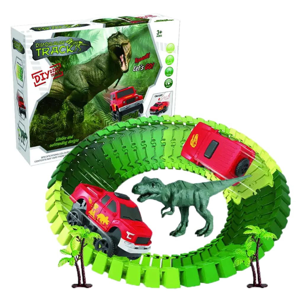 Pista Dino Dinossauro Track Car Infantil Radical Carro Tunel