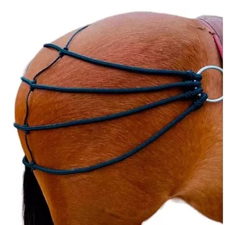 Retranca De Garupa Preta Para Equinos/cavalos/ Garupeira
