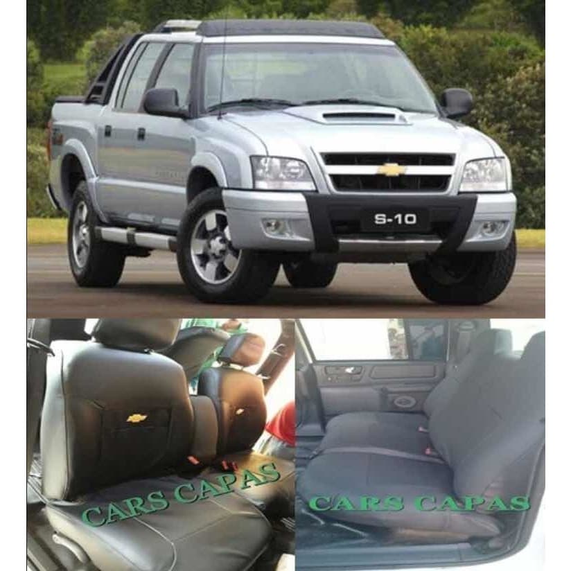 Capa De Banco Automotivo Carro Couro S10 Cabine Dupla Até 2011