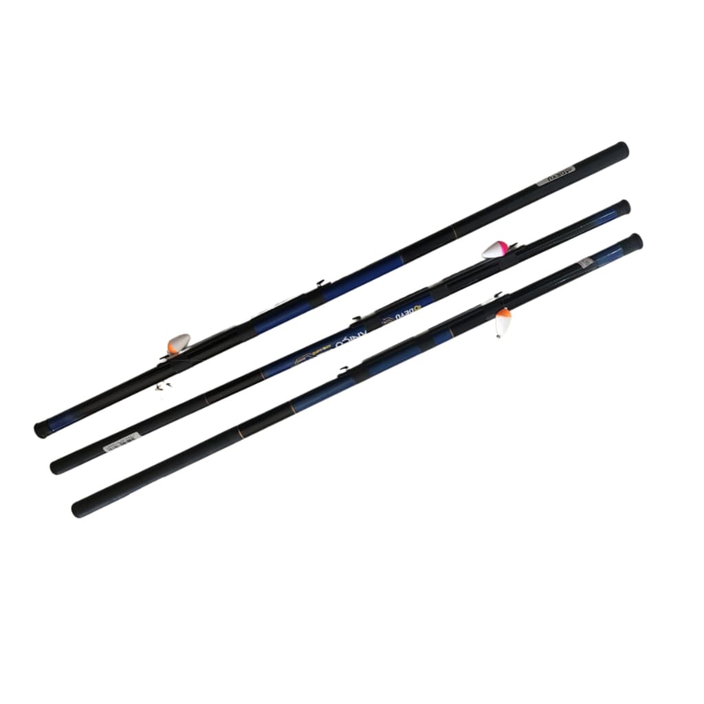 Kit com 3 Varas Deyu Caniço com Linha, Anzol e Boia para Pescaria Recreação ao Ar Livre Atividades de Lazer Esportes