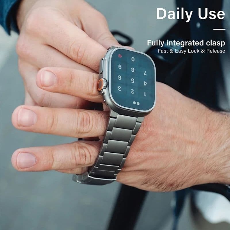 ORIGINAL - Smartwatch em Aço Inoxidável Prata ou Pulseira
