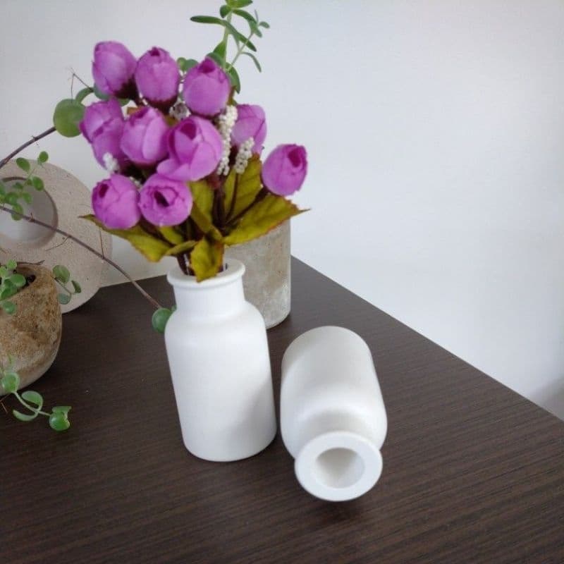 Kit decoração 2 peças / Vaso decorativo de gesso / Vasinhos