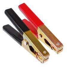 Kit 2 Garras De Bateria Tipo Jacaré  Para Cabo De Chupeta 13 Centímetros par universal AP 176