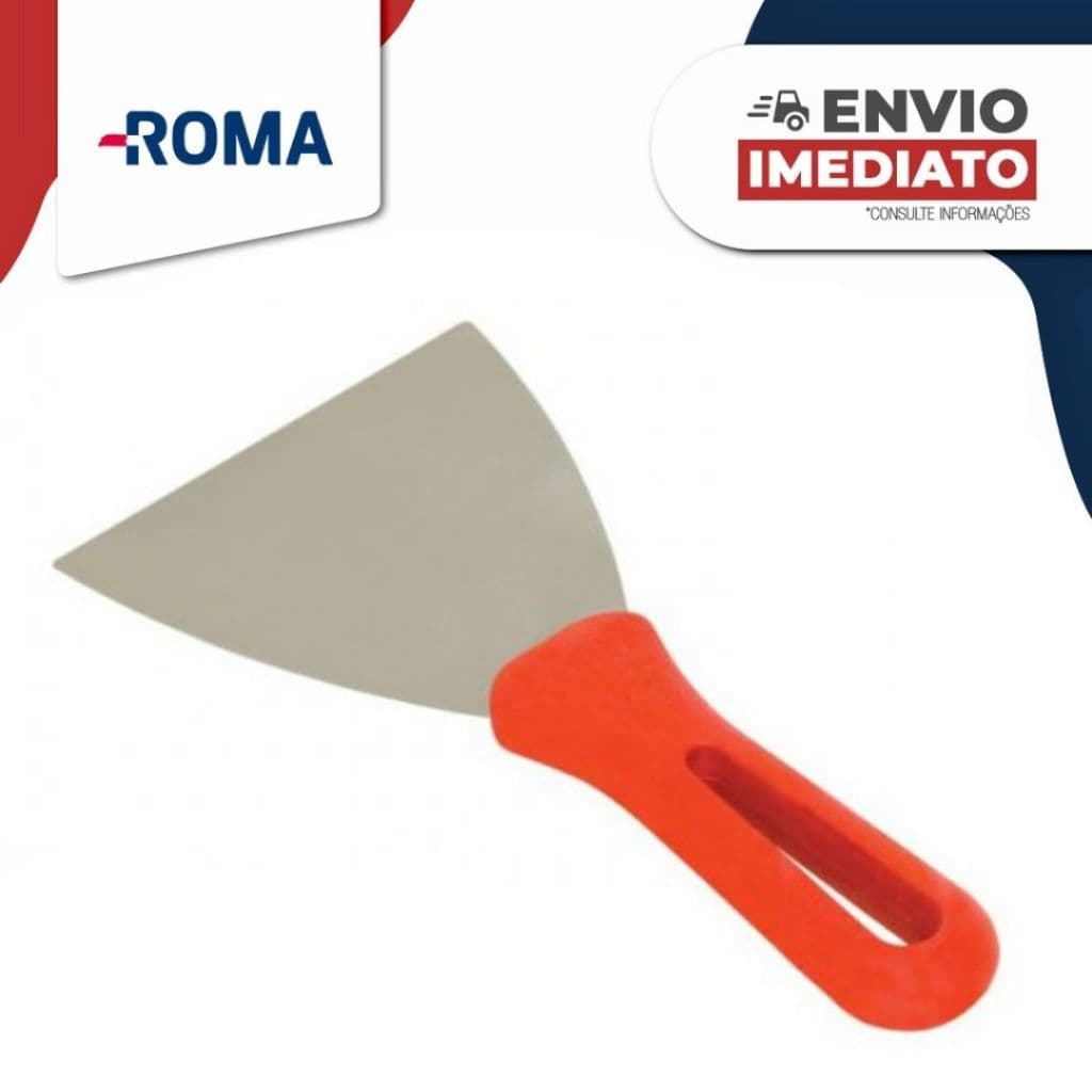 Espátula de Aço Temperado 4cm, 6cm, 8cm, 10cm, 12cm Roma (Escolha o Tamanho Abaixo)