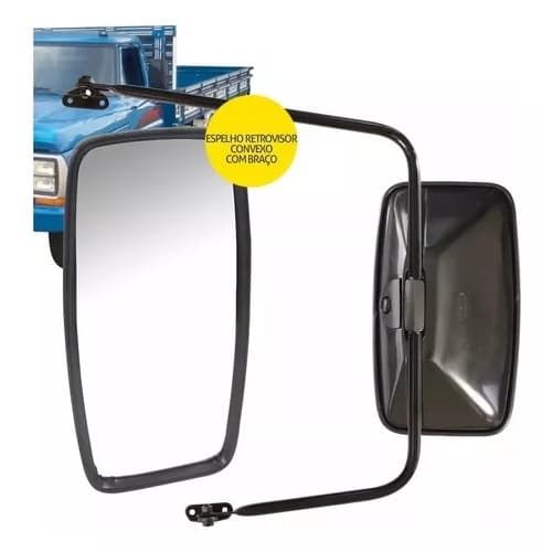 Retrovisor C/ Braço Externo Ford F100 F1000 F4000 Kit