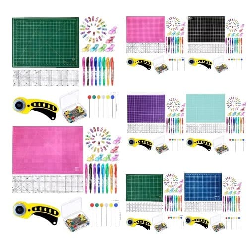 Kit Base De Corte 60x45 , régua 15x60, Cortado 45mm Patchwork, Mini prendedor Dona Shô