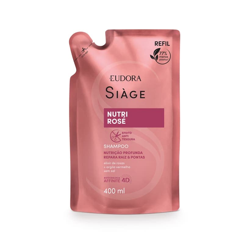 Refil Shampoo Siàge Nutri Rosé 400ml Eudora