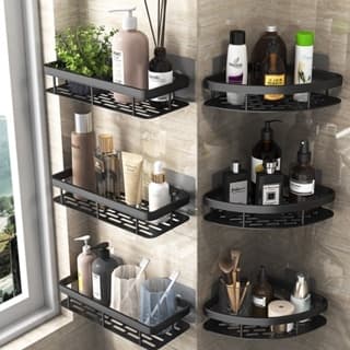 Suporte De Shampoo Alumínio Prateleiras De Banheiro Sem Furo Premium Top