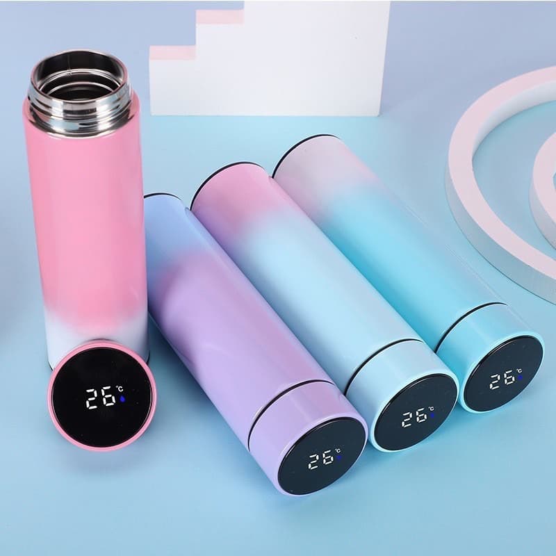 500 ml Garrafa Térmica Garrafa De Água Display Digital Led Temperatura Térmica