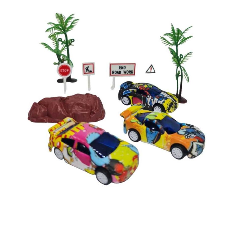 Pista Cidade Tipo Hot Wheels Grande 11 peças Cidade Com Carrinhos e Acessórios Carrinhos Coloridos Coleção Carros De Brinquedo tipo Hot wheels Colecionavel Mattel Loose Action Racing Nascar corrida