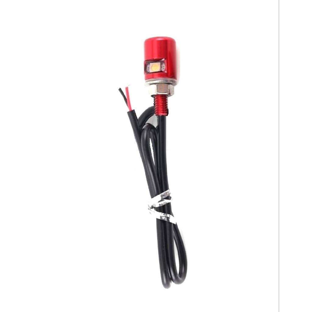 Parafuso De Placa Cnc Vermelho Com Luz Led Moto E Carro