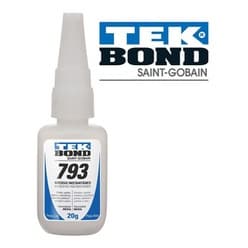 Cola Instantânea Tek Bond 793 20g Acrigel Postiça