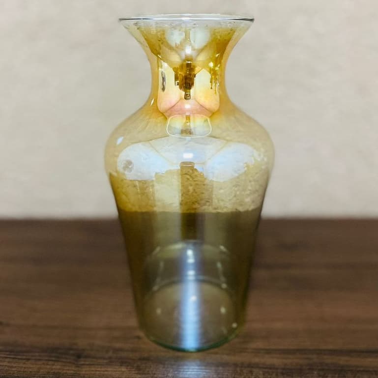 Taça JP Floreiro vaso de vidro Espelhado 22 cm decoração